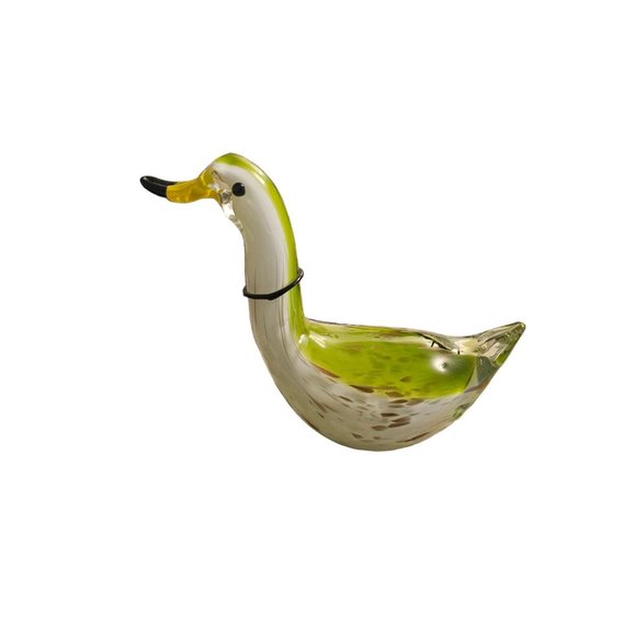 Vintage Hand blown glasd duck unmarked - Picture 4 of 7